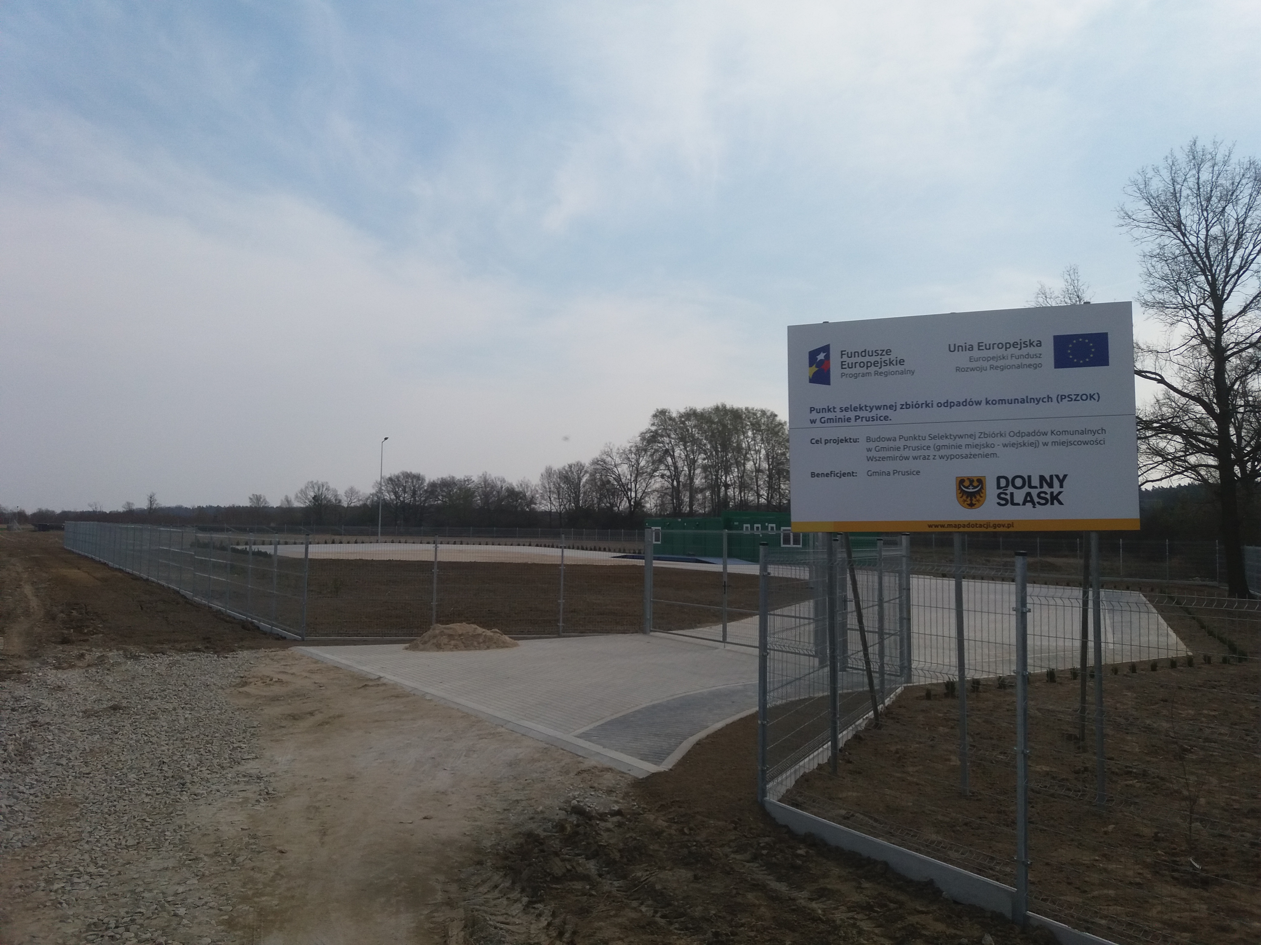Budowa Punktu Selektywnej Zbiórki Odpadów Komunalnych w Gminie Prusice